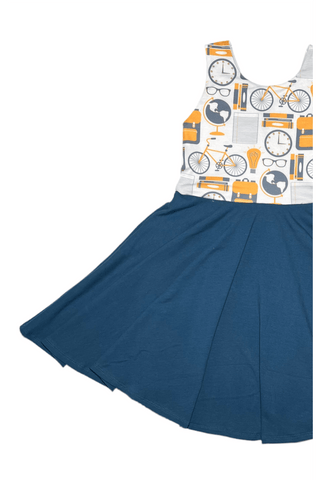 Bookbag & Bicycle Dress (PREORDER)