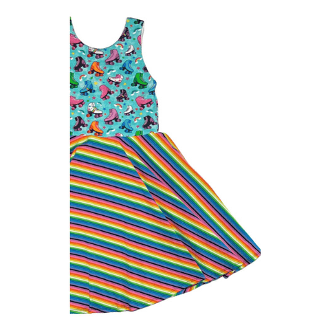 Rainbow Rollerskates Malia or Bridget Dress (PREORDER)